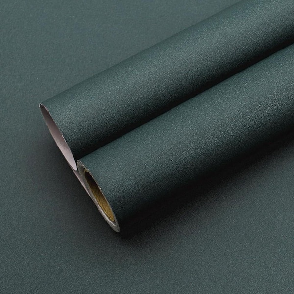 Emerald Green Matte Solid Color Contact Paper Peel and Stick Wallpaper Roll Set of 5
