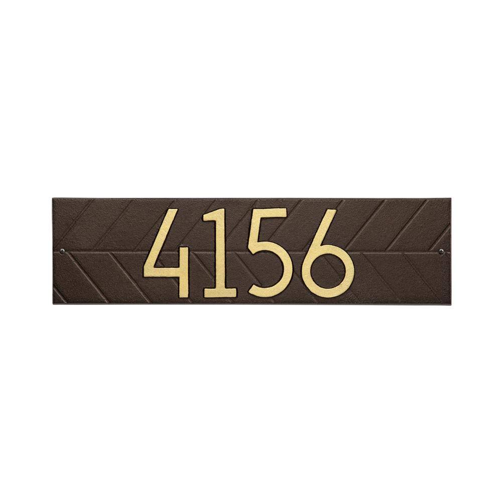 Modern Herringbone Horizontal Plaque, Standard Wall 1-Line price history on PriceWatchPro