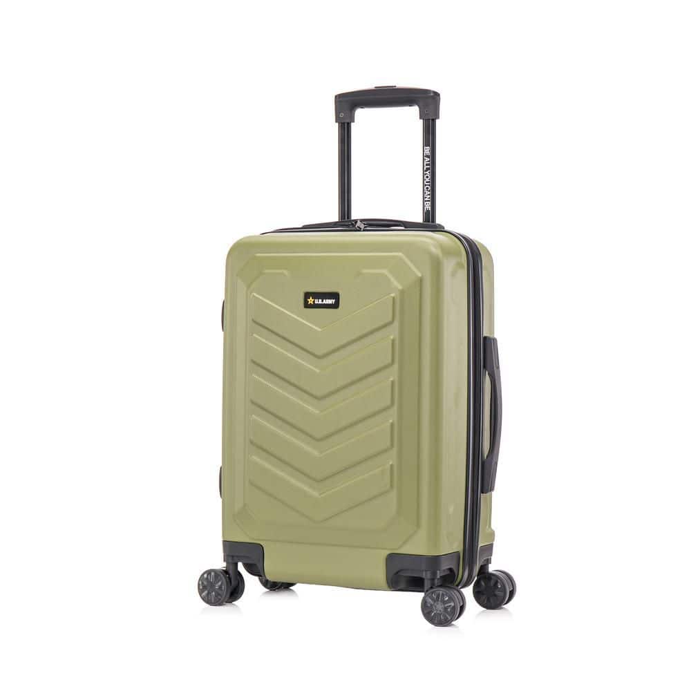 US ARMY FOX 20 in. Carry-On Suitcase Olive Drab USLFOX00S-GRN