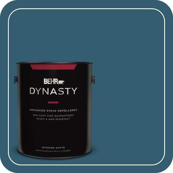 BEHR DYNASTY 1 gal. #ECC-13-3 Flowing River Matte Interior Stain-Blocking Paint & Primer