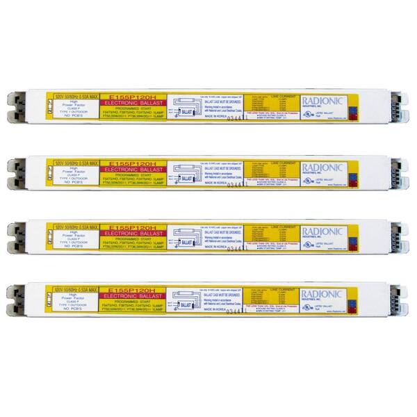 Radionic Hi Tech 54-Watt 1-Lamp T5 High Power Factor Electronic Replacement Ballast (4-Pack)