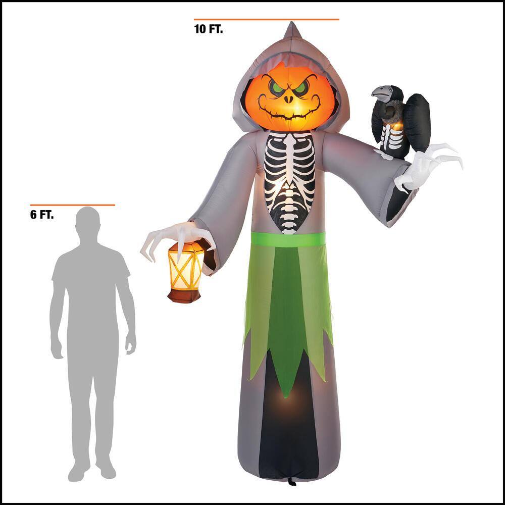 Buy 10 ft Jack-O-Lantern Head Reaper Halloween Inflatable Online at ...