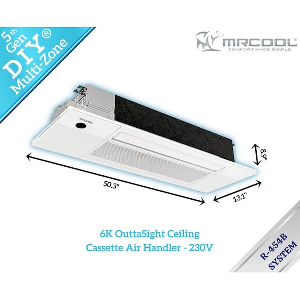 MRCOOL 5thGen DIY 6K 5-Ton Ceiling Cassette Mini-Split Air