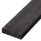 2 in. x 6 in. x 8 ft. Black Recycled Plastic Edging Lumber G-Grade (4 Per Box)