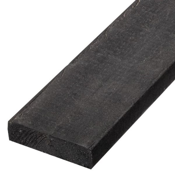 BestPLUS 2 in. x 6 in. x 8 ft. Black Recycled Plastic Edging Lumber G-Grade (4 Per Box)