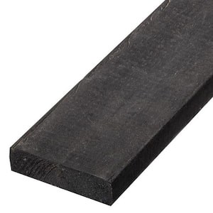 2 in. x 6 in. x 8 ft. Black Recycled Plastic Edging Lumber G-Grade (20 Per Pallet)