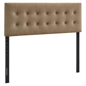 Emily Full Size Performance Velvet Headboard in Taupe