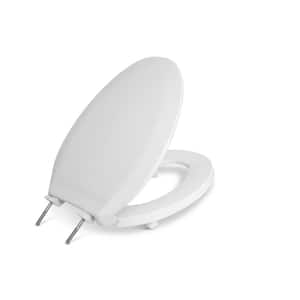 HL800STS ADA Compliant 2 in. Raised Elongated Closed Front with Cover Toilet Seat in White