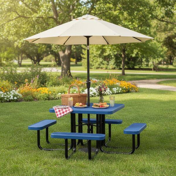 All-Weather 6-Piece Acacia Wood Outdoor Bar Set, Patio Dining Set