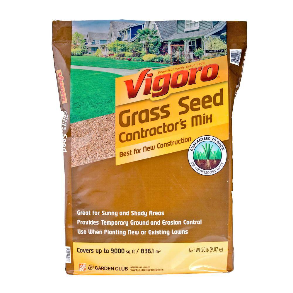 Vigoro 20 lb. Contractor's Grass Seed Mix South 25186 - The Home Depot