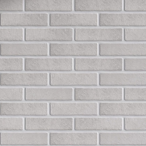 Jerica Blanco Brick 2.95 in. x 11 in. Matte Porcelain Floor and Wall Tile (10.85 sq. ft. /Case)