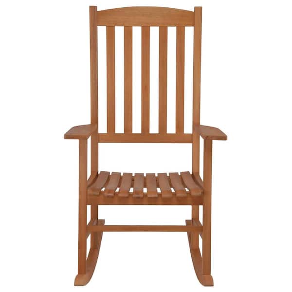 National Outdoor Living Eucalyptus Grandis Wood Rocking Chair Ki44 Fscrc2734 - Patio Furniture Rocking Chairs