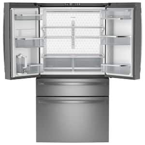 Profile 28.7 cu. ft. 4-Door French Door Refrigerator in Stainless Steel with Dual-Dispense Autofill Pitcher