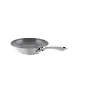 3.Clad Tri-Ply 8 in. Stainless Steel Ceramic Nonstick Frying Pan in Polished Stainless Steel