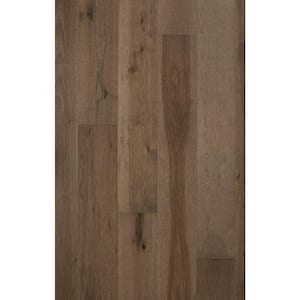 Take Home Sample - Hickory Cannon - Wirebrushed - 2mm Sliced Face - Engineered Hardwood Flooring - 5 in. x 7 in.