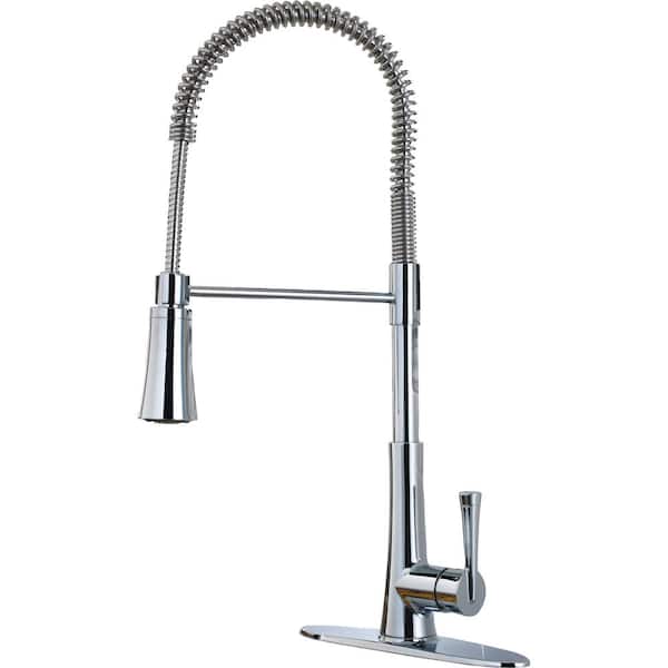 Zuri Culinary Single-Handle Pull-Down Sprayer Kitchen Faucet in Polished Chrome