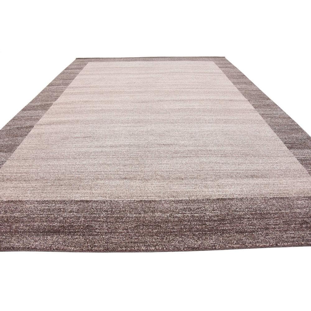 Angelica Light Brown 10'x13' Tufted Synthetic Kids Area Rug