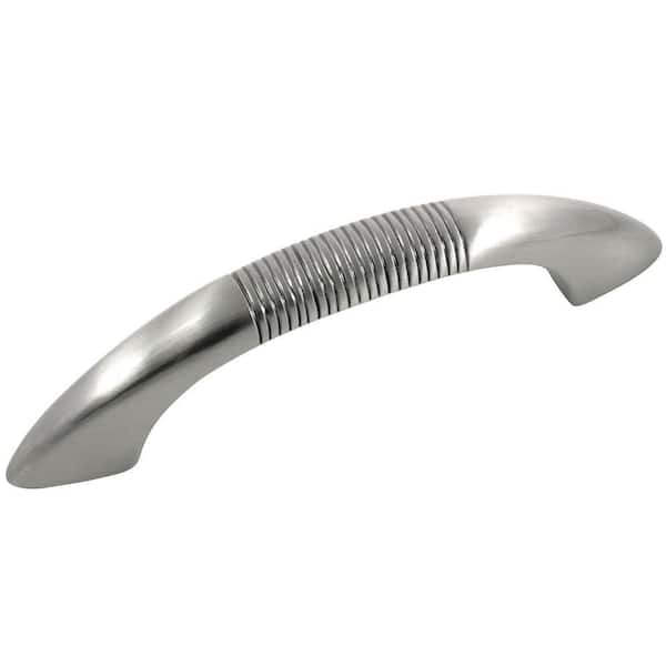 MNG Hardware 3 in. Polished Chrome Striped Center-to-Center Pull