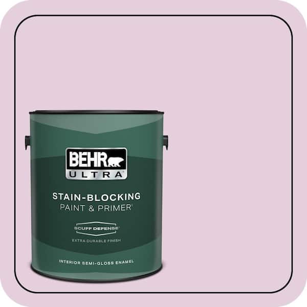 BEHR ULTRA 1 gal. #680C-3 Rose Glow Extra Durable Semi-Gloss Enamel Interior Paint & Primer