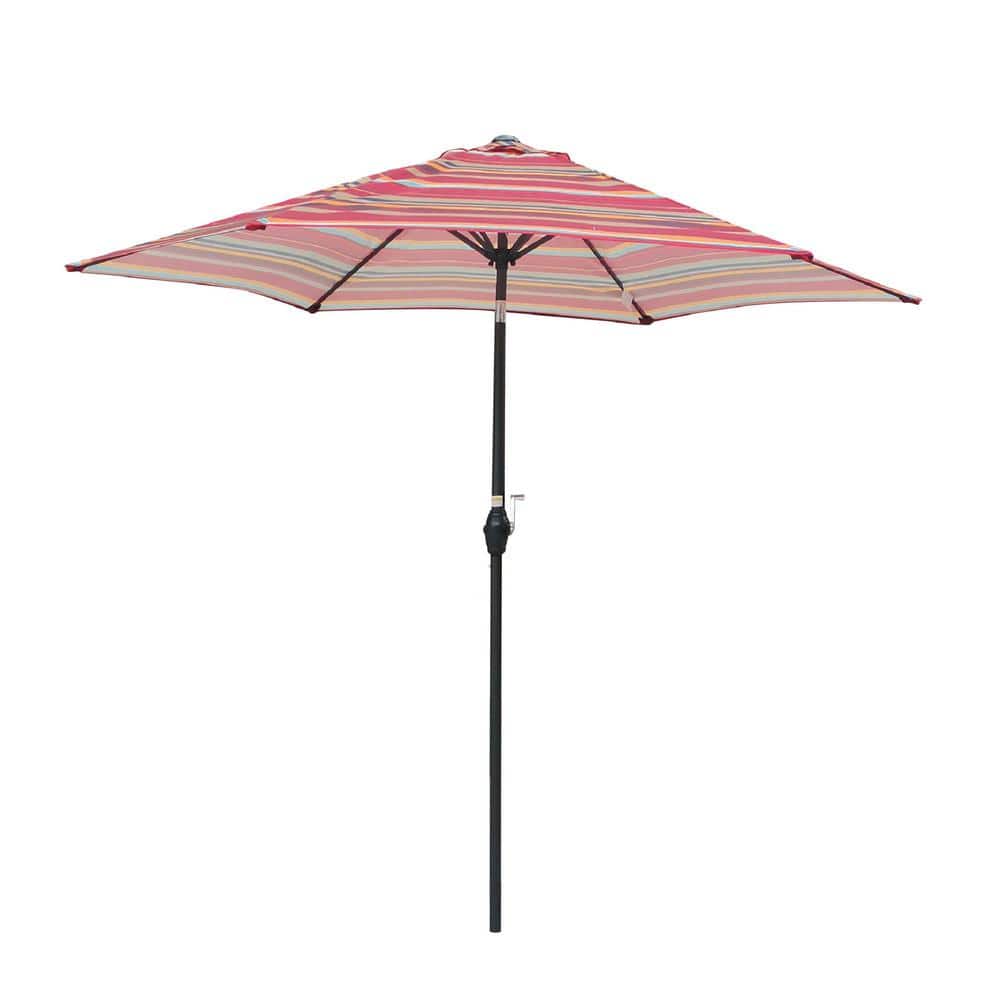 9 ft. Outdoor Market Patio Umbrella in Red UR427-A16 - The Home Depot
