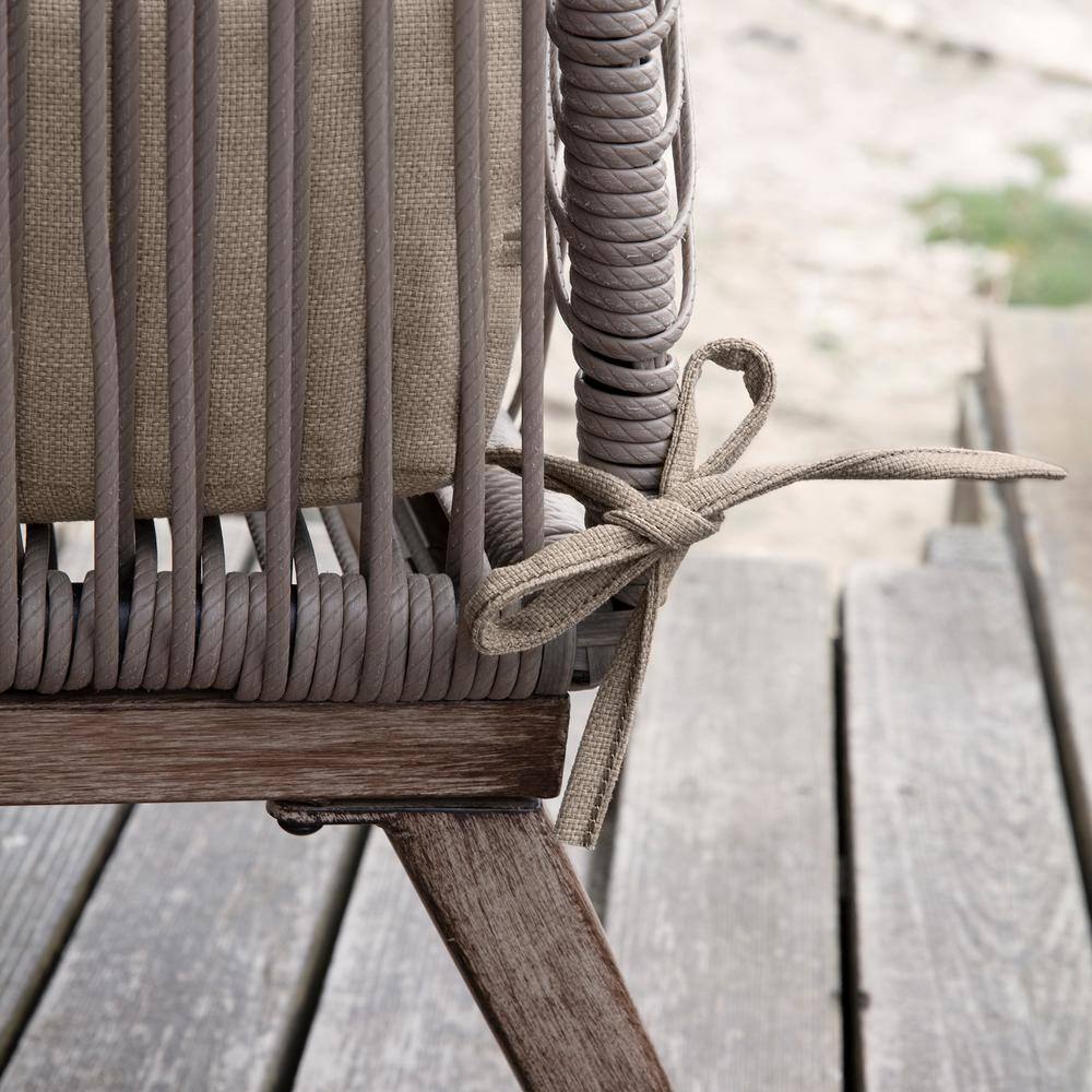 Natural Tan Recycled Fabric Outdoor Deep Seat Cushion Set
