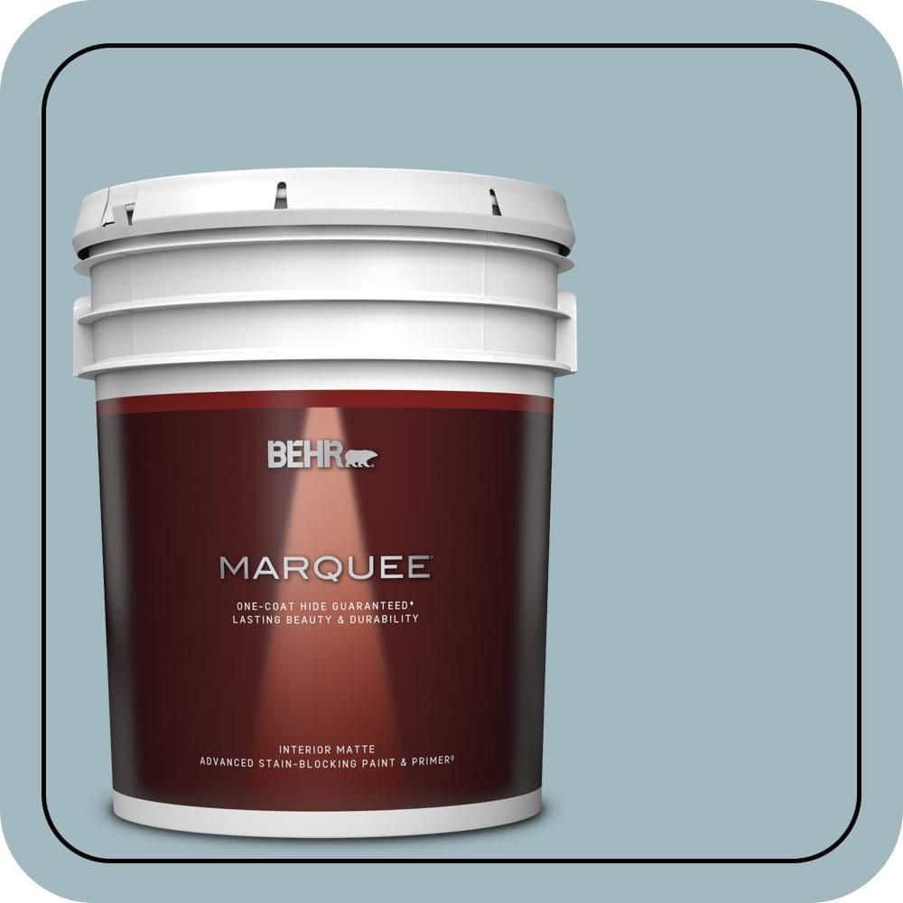 5 gal. #BIC-23 Hopeful Blue Matte Interior Paint & Primer price history on PriceWatchPro