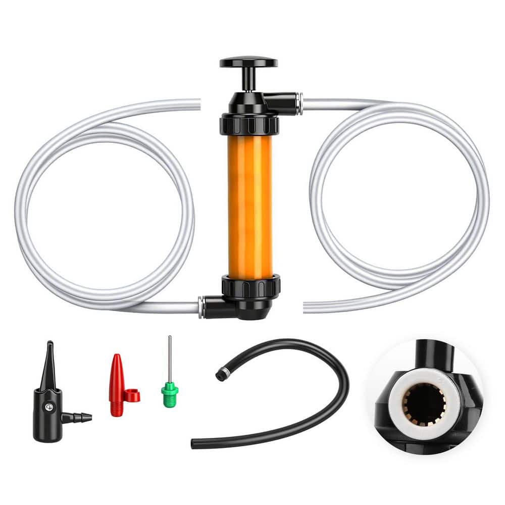 Multi-Use Fluid Transfer Pump Kit Gasoline Siphon Oil Fuel Hand Pump High-Speed Leak-Proof Inflator Adapter price history on PriceWatchPro
