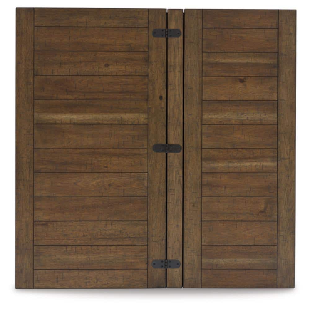 Dark Acacia Lift-Top Cocktail Table with Storage