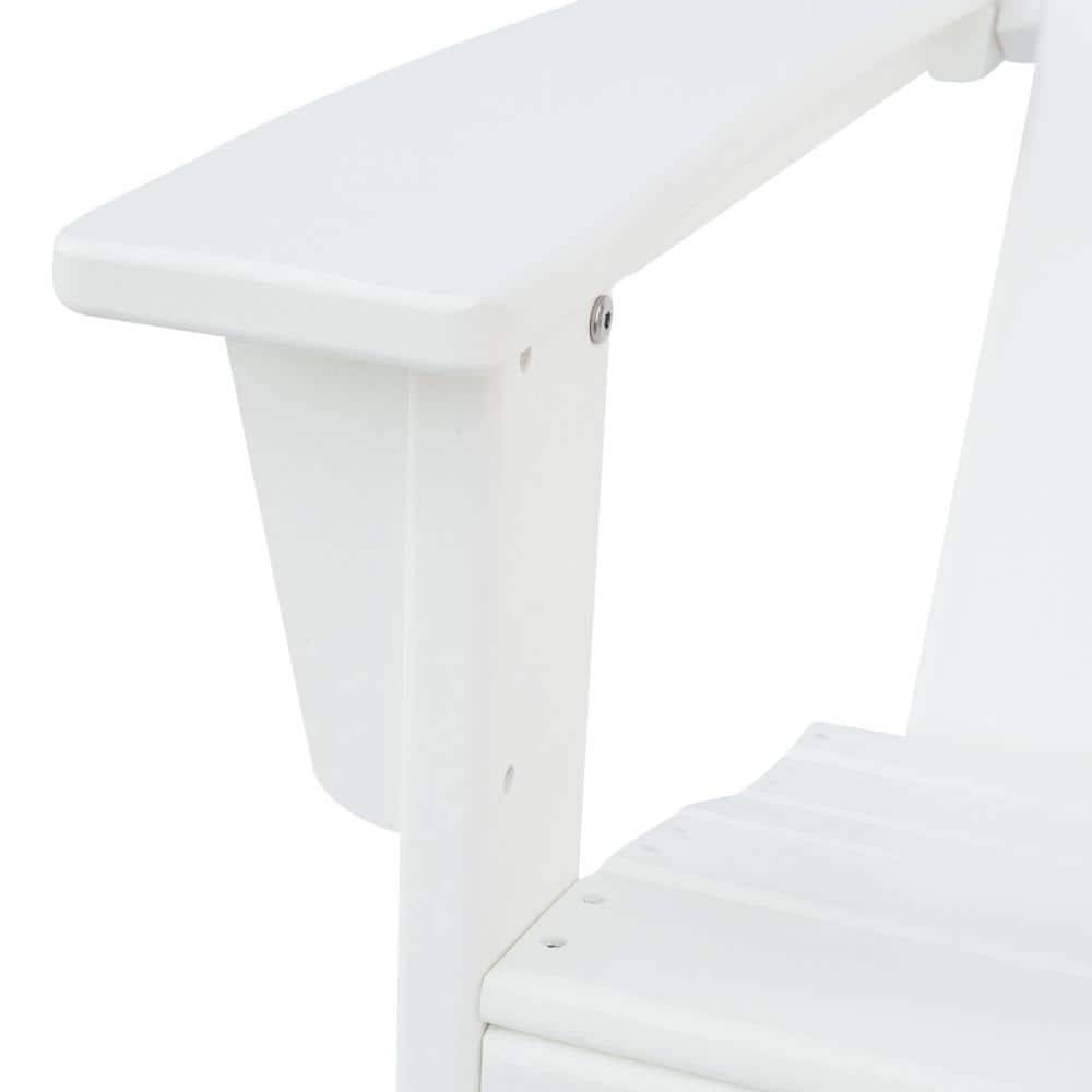 Robbyn Modern White Resin Adirondack Outdoor Chair