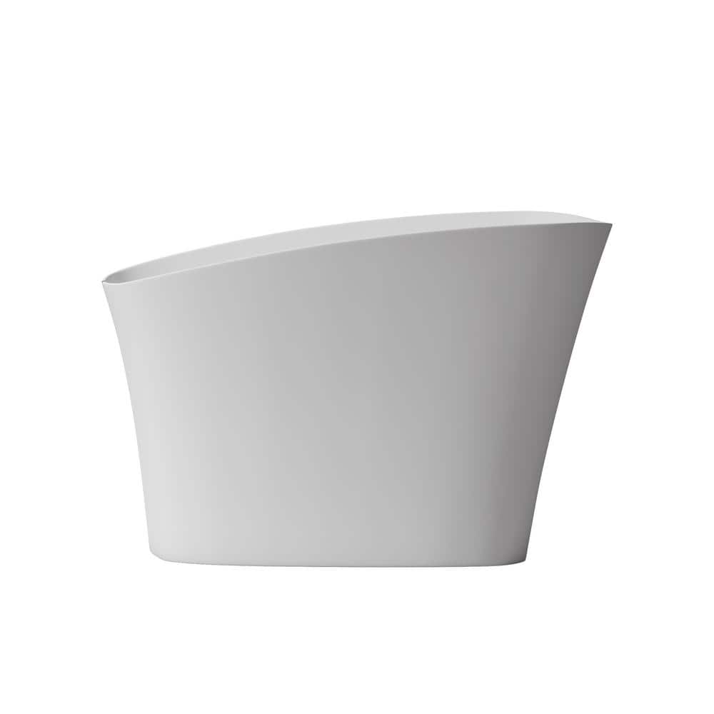 51 in. x 29 in. Soaking Bathtub with Convertible Drain in White