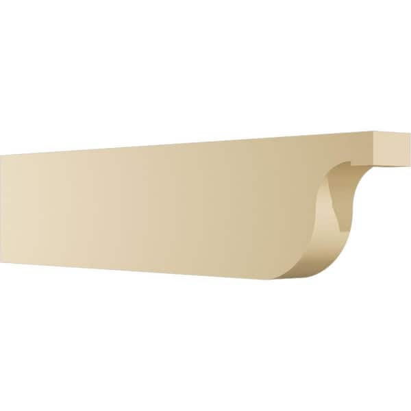 Ekena Millwork Standard Del Monte 3 in. W x 8 in. H x 36 in. D Signature Urethane Rafter Tail Outlooker