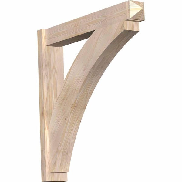 Ekena Millwork 6 in. x 36 in. x 36 in. Thorton Arts and Crafts Rough Sawn Douglas Fir Outlooker