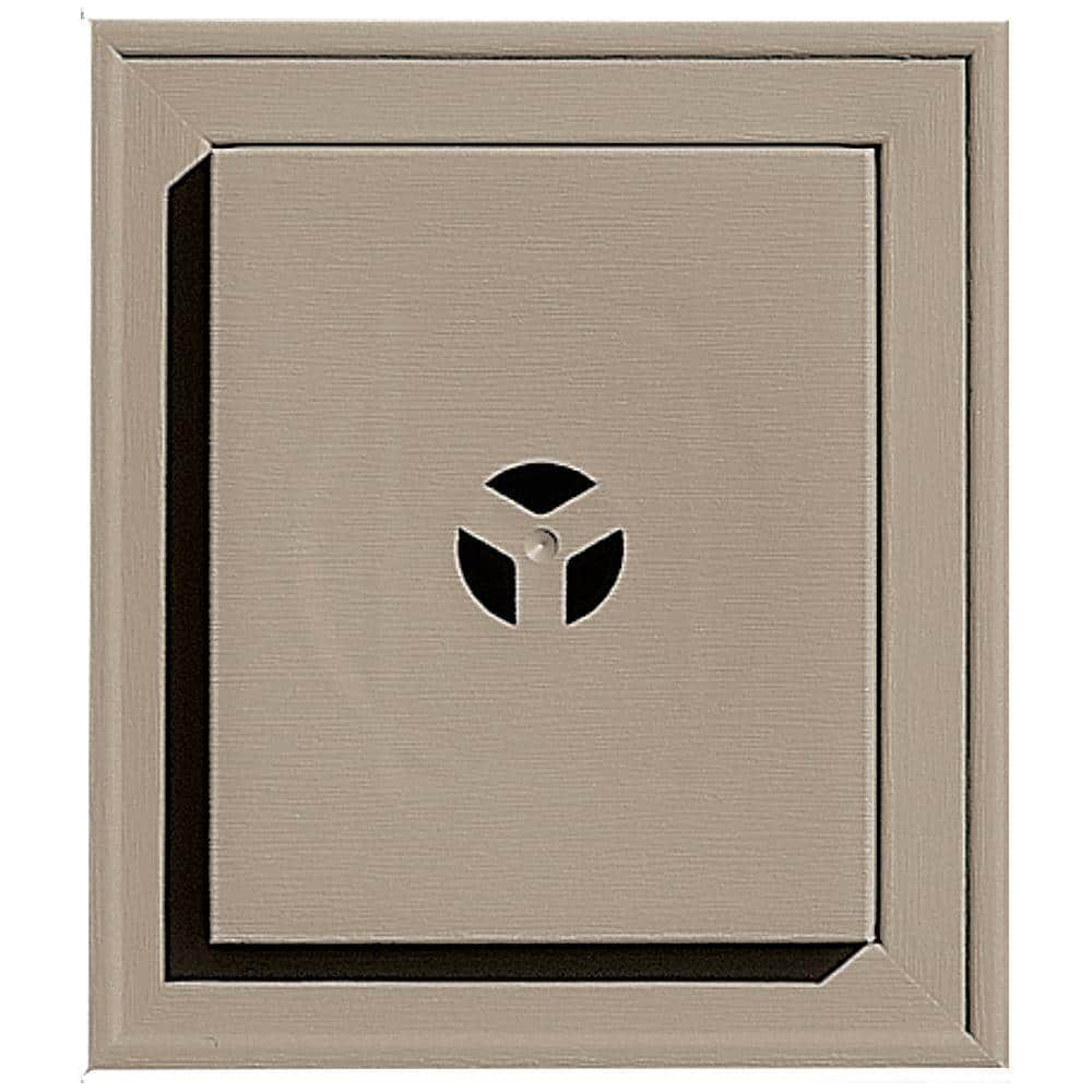 Builders Edge 7 in. x 8 in. 095 Clay Square Mounting Block