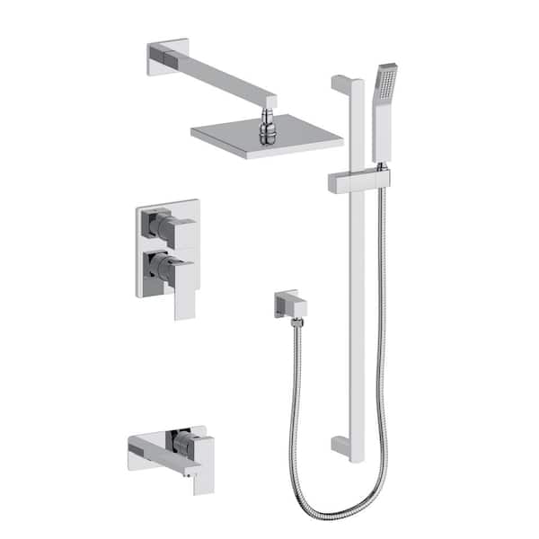 ZLINE Kitchen and Bath Bliss Shower System with 12 in. Oversized Shower Head in Chrome