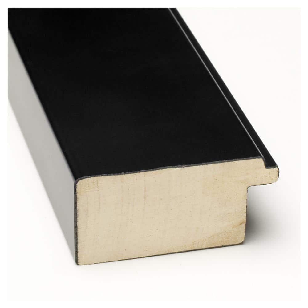 Matte Black Wood and Plastic 14" x 17" Picture Frame