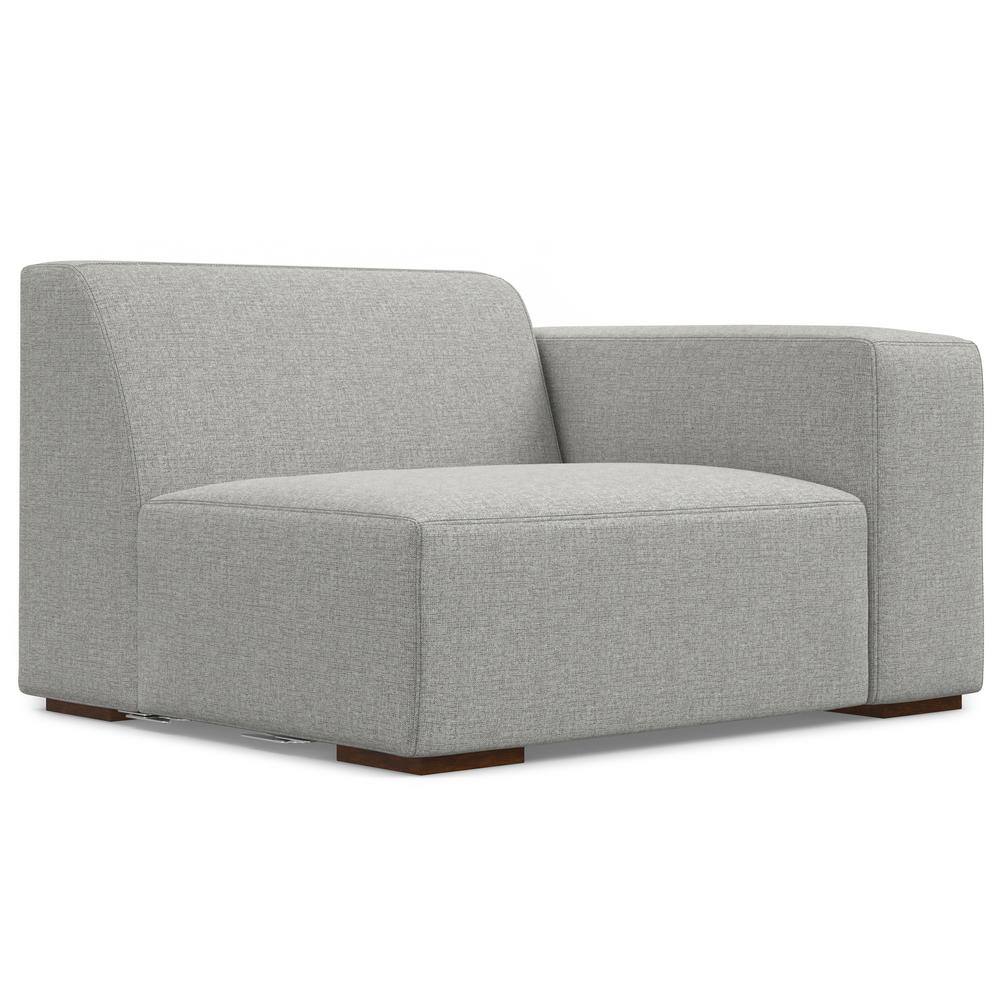 Pale Gray Fabric Lawson Modular Sectional Sofa with Chaise