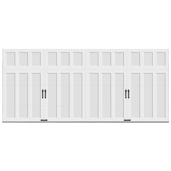 Clopay Coachman Collection 16 ft. x 7 ft. 18.4 R-Value Intellicore Insulated Solid White Garage Door
