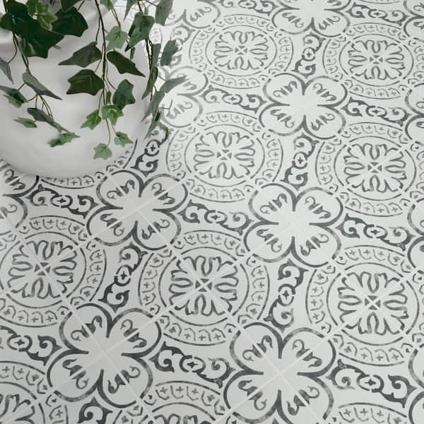 MSI Take Home Tile Sample-Baroque Stamp 4 in. x 4 in. Matte