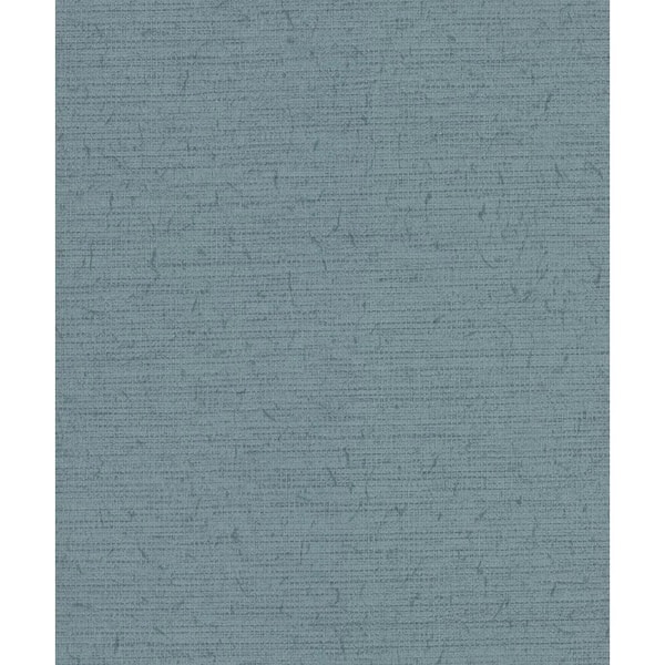 Warner Bravos Teal Faux Grasscloth Teal Wallpaper Sample