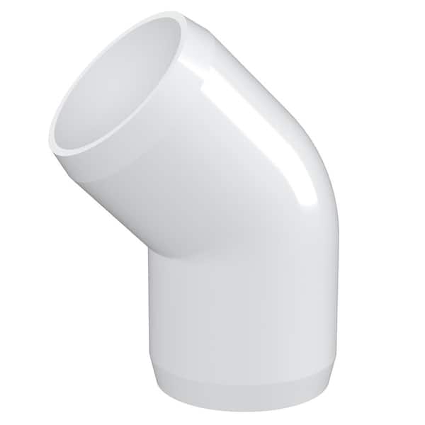 Furniture Grade White 2 Size FORMUFIT F002CRX-WH-4 Cross PVC Fitting Pack of 4 