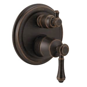 Cassidy 2-Handle Wall-Mount Valve Trim Kit with 6-Setting Integrated Diverter in Venetian Bronze (Valve Not Included)