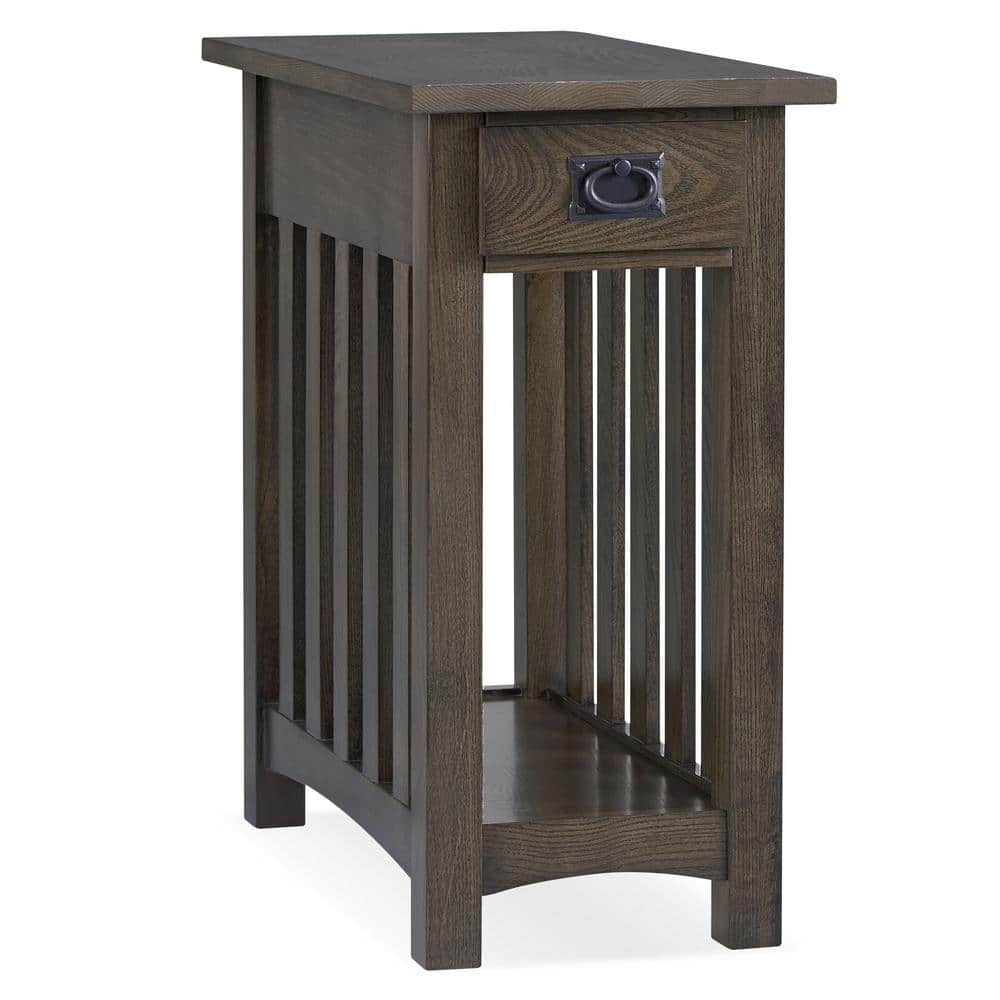 Leick Home 12 in. W x 22.5 in. D Mission Impeccable Side table in Dark
