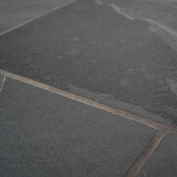 MSI - Montauk Black Slate Rectangle 12 in. x 24 in. Natural Textured Stone Look Floor and Wall Tile (560 sq. ft./56 Cases)