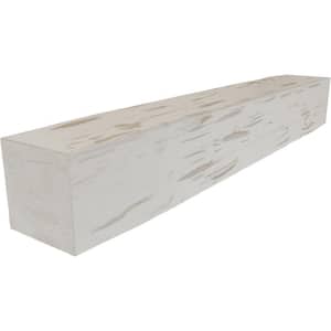 6 in. x 8 in. x 4 ft. Pecky Cypress Faux Wood Beam Fireplace Mantel Unfinished