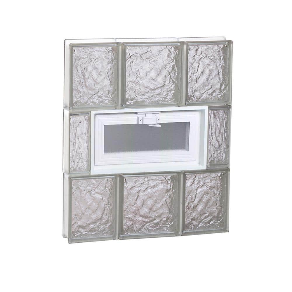 Clearly Secure 19 25 In X 23 25 In X 3 125 In Frameless Ice Pattern   Clearly Secure Glass Block Windows 2024vic 64 1000 