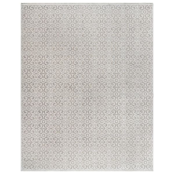 Gertmenian & Sons Florance Laci Ivory 8 ft. x 10 ft. Paisley Indoor Area Rug