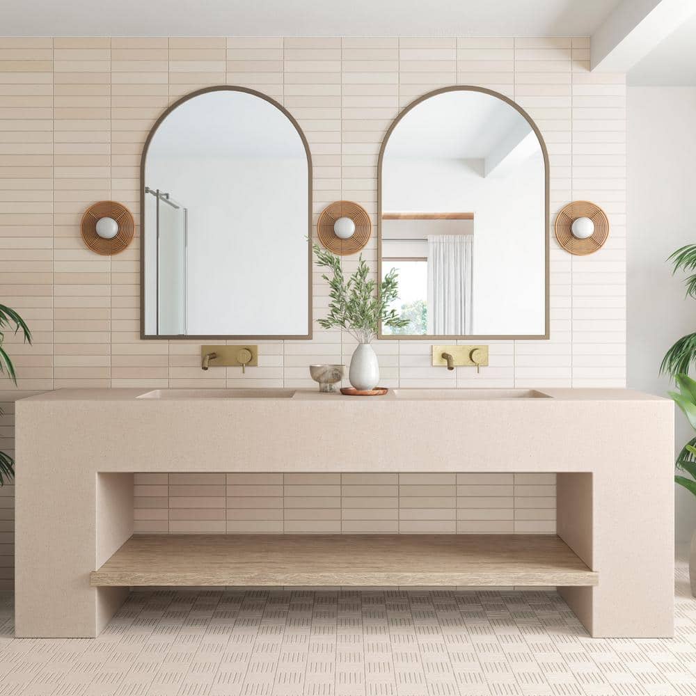 Tatami Beige 2.5" x 10" Matte Ceramic Wall Tile