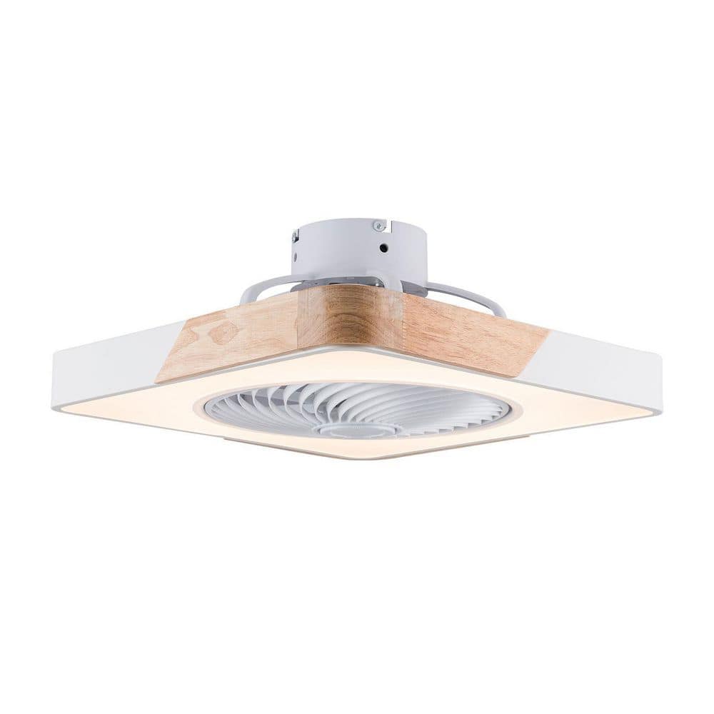 Reviews for OUKANING 22 in. Modern Integrated LED Indoor Square White ...