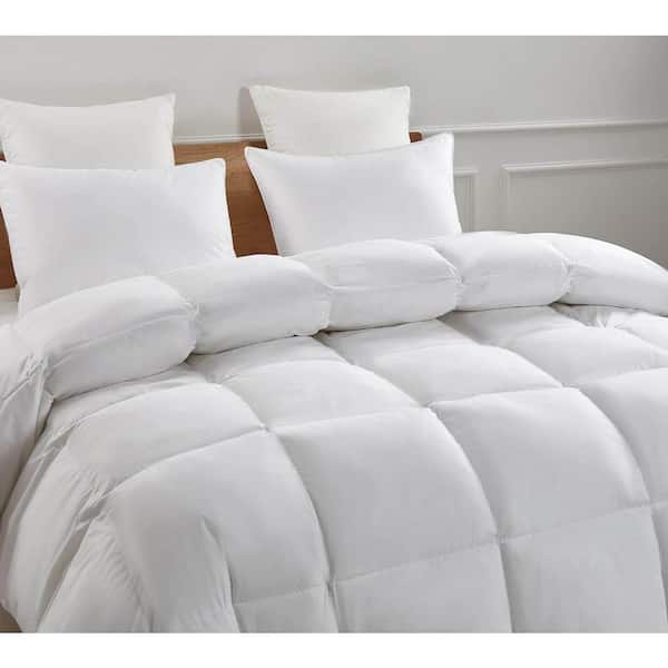 White Down/Feather Blend Cotton Comforter King Size Cotton Duvet Insert