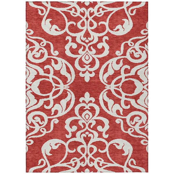Chantille Machine Washable Indoor/Outdoor Abstract ACN973 Red 3 ft. x 5 ft. Area Rug